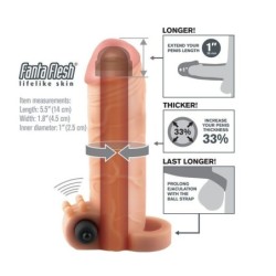 Fantasy X- Tensions - Extensão Para O Pénis Com Vibrador Real Feel 1