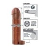 Fantasy X- Tensions - Perfect 2 Extension Pene con Cinghia Marrone