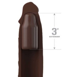 Fantasy X- Tensions - Pipedreams Extension W Strap 17,78 Cm Marrone