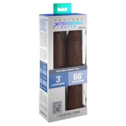 Fantasy X- Tensions - Pipedreams Sleeve 22,86 Cm + 7,62 Cm Plug Marrone