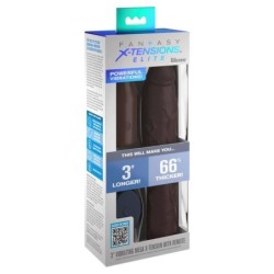 Fantasy X- Tensions - Pipedreams Sleeve 22,86 Cm + 7,62 Cm Plug Remote Braun