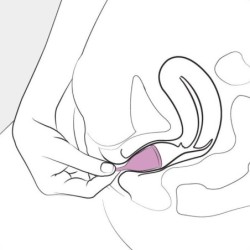 Eve Menstruālā piltuve no silikona - L izmērs