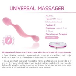 Universal Vibrator Silikone Massageapparat Pink