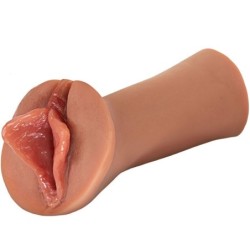 Mandlig onanihjælp i silikone - Luscious Lips - Karamel