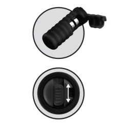 Vibrator din silicon cu sucțiune pentru mameloane