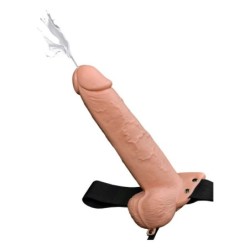 9 Postroj s realistickým ejakulačním penisem 22,9 cm