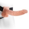 9 Hollow Strap-On With Balls 22.9Cm Naturale