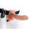 Harnais Ajustable Télécommande Pénis Réaliste Avec Testicules 17.8 Cm