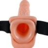 Arnes Ajustable Control Remoto Pene Realistico Con Testiculos 17.8 Cm