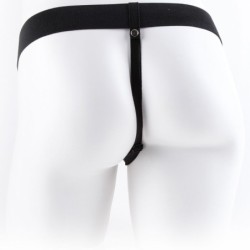 Verstellbarer Harness mit Fernbedienung, Realistischer Penis mit Hoden 17.8 Cm