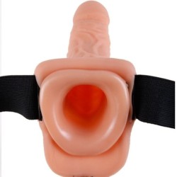 Arnes Ajustable Control Remoto Pene Realistico Con Testiculos 23 Cm