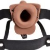 Imbracatura Regolabile Pene Realistico Con Testicoli Ricaricabile E Vibratore 15 Cm