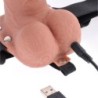 Nastavljiv Pas Realistični Penis Z Modami Polnilni In Vibrator 17.8 Cm