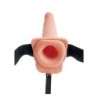 Arnes Ajustable Pene Realistico Con Testiculos Squirting 19 Cm