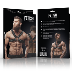 Borsttuig Gekruist Imitatieleer Met Studs Heren
