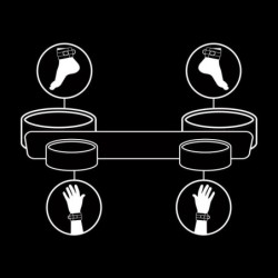 Bondage-erotin tanko neopreenivuorella