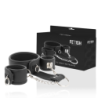 Collare e Manette in Pelle Vegana con Fodera in Neoprene