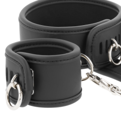 Halsband und Handschellen Veganes Leder mit Neoprenfutter