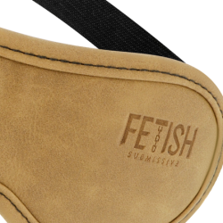 Fetish Submissive Origen - Ögonbindel Veganskt Läder Med Neoprenfoder