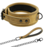 Fetish Submissive Origen - Collare Con Catena Foderato in Neoprene