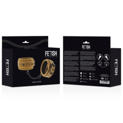 Fetish Submissive Origen - Kotníkové pouta z veganské kůže s neoprenovou podšívkou