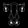 Open Legs Position Restraints With Neoprene Lining