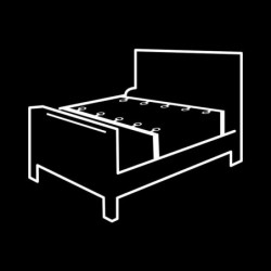 Conjunto de Amarras de Cama Luxury Com Forro de Neoprene