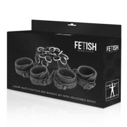 Conjunto de Amarras de Cama Luxury Com Forro de Neoprene