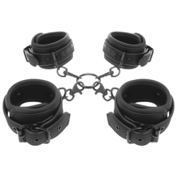 Conjunto Algemas Mãos e Tornozelos Com Forro De Neoprene