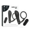 Anell Penil Amb Plug Anal Control Remot Negre Recarregable
