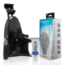 Go Masturbador Torque Ice + Universal Launch + Lubricante Aqua Quality 50 Ml