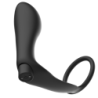 Anell Penil Amb Plug Anal Control Remot Negre Recarregable