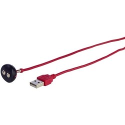 Magnetisk USB-oplader Rød