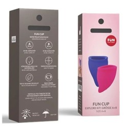 Fun Cup Explore Kit Cupă Menstruală Roz & Ultramarine
