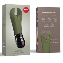 Manta Masturbator Vibrator Deep Moss Green & Sort
