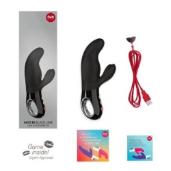 Miss Bi Rabbit Vibrator Svart Line
