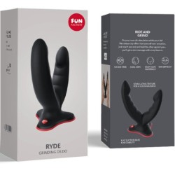 Ryde Consolatore & Massaggiatore Doppio Nero