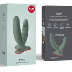 Ryde Dildo & Dobbelt Massager Grøn