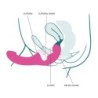 Share Lite Double Dildo Postroj Deep Modrá