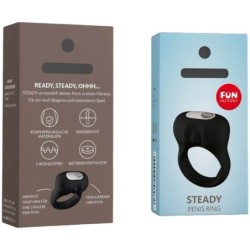 Steady Penisring mit Vibration Schwarz