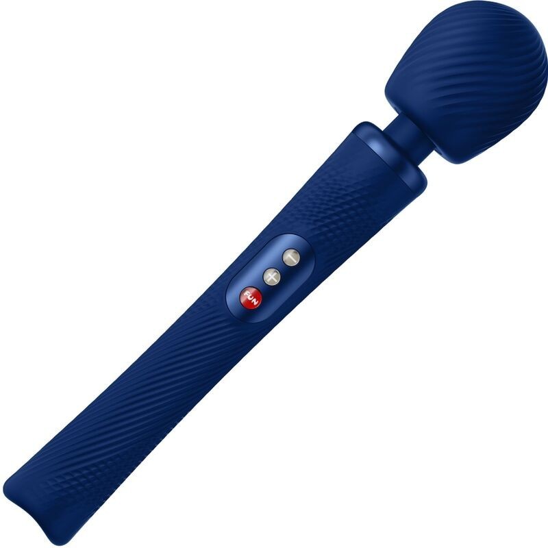 Vim Wand Rumble Genopladelig Vibrator Silikone Midnatsblå