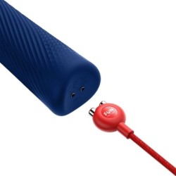 Vim Wand Rumble Nabíjateľný Vibrátor Silikónový Polnočný Modrý