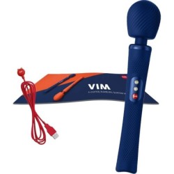 Vim Wand Rumble Vibrator Reîncărcabil Silicon Albastru Midnight