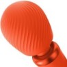 Vim Wand Rumble Vibrador Recargable Silicona Naranja