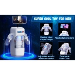 Game Cup - Masturbatore Maschile Con Vibrazione E Funzione Calore Con Supporto Per Cellulari - Nero