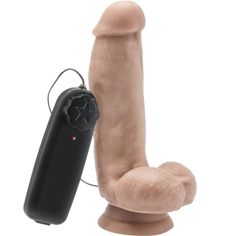 Dildo 12 cm mit Hoden Vibrator Naturgetreu