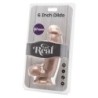 Dildo 12 Cm Com Testículos Vibratório Natural