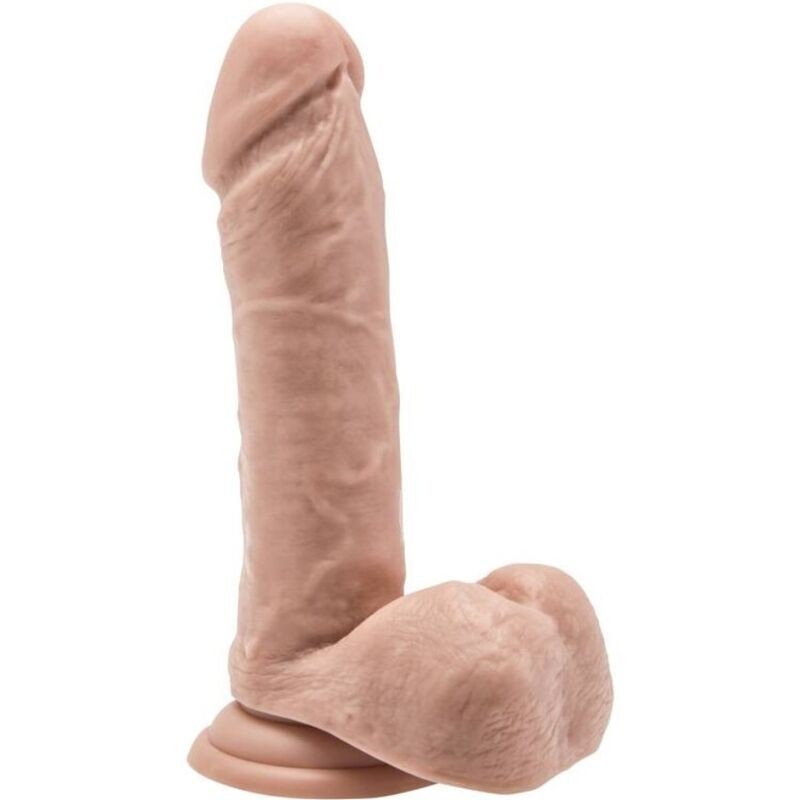 Dildo 18 Cm Com Testículos Natural