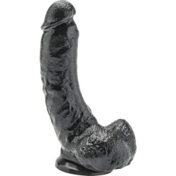 Dildo 20,5 Cm Com Testículos Preto