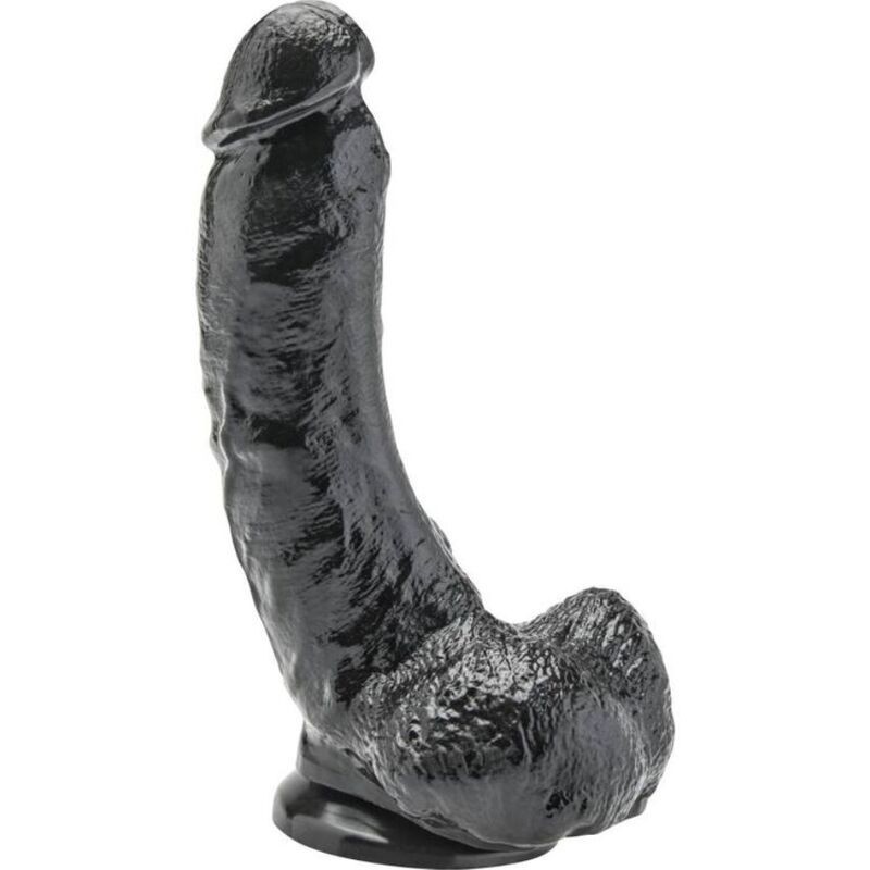 Dildo 20,5 Cm Com Testículos Preto